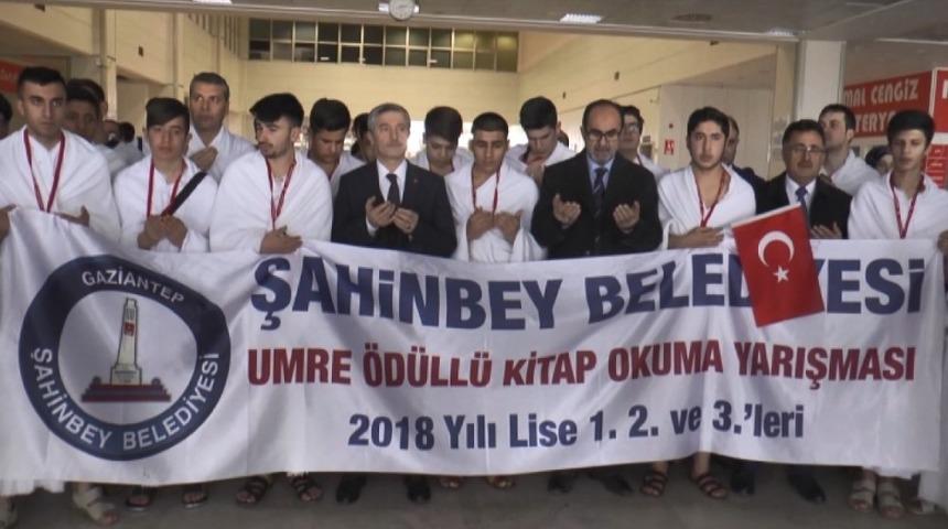 Şahinbey belediyesi 164 lise &ouml;ğrencisini Umreye g&ouml;nderdi