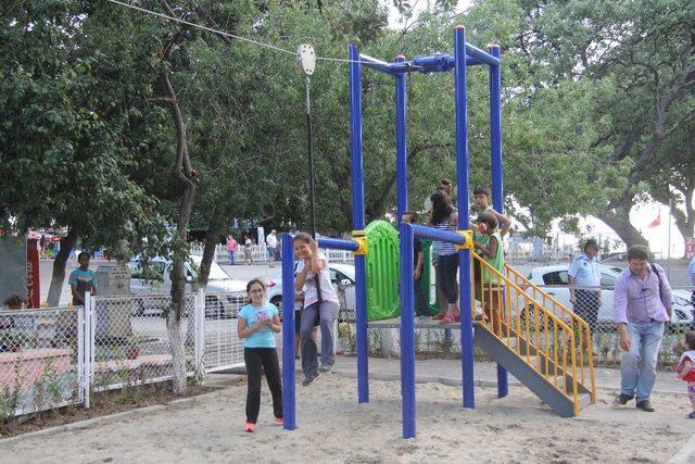 Burhaniyeli çocukların park sevinci