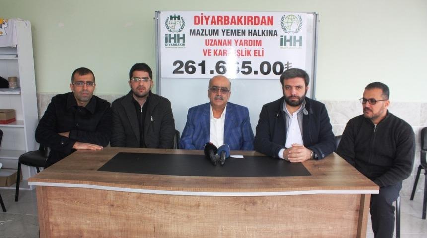 Diyarbakır&rsquo;dan Yemen&rsquo;e 261 bin 665 TL yardım