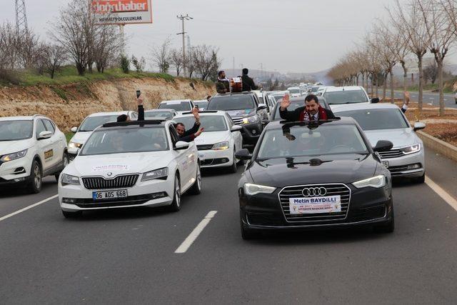 Baydilli Karaköprü’de coşkuyla karşılandı