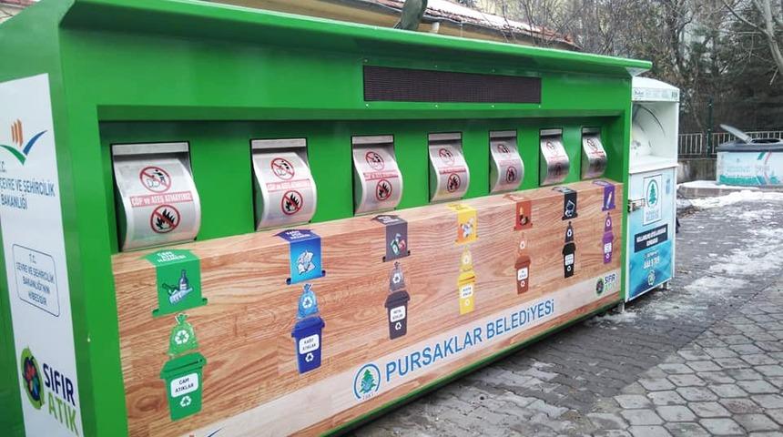‘Sıfır Atık Projesi’ için Pursaklar’da mobil atık getirme merkezi oluşturuldu