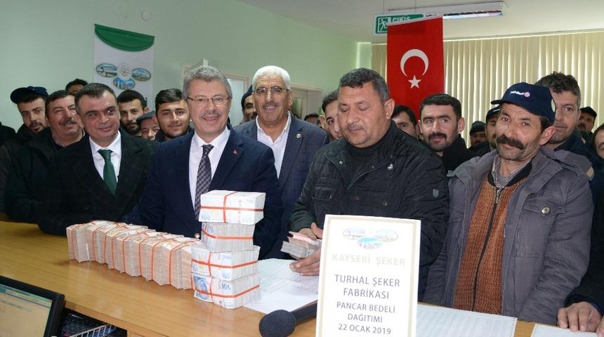 Kayseri Şeker,  Turhal Şeker &ccedil;ift&ccedil;isinin pancar bedellerini &ouml;dedi