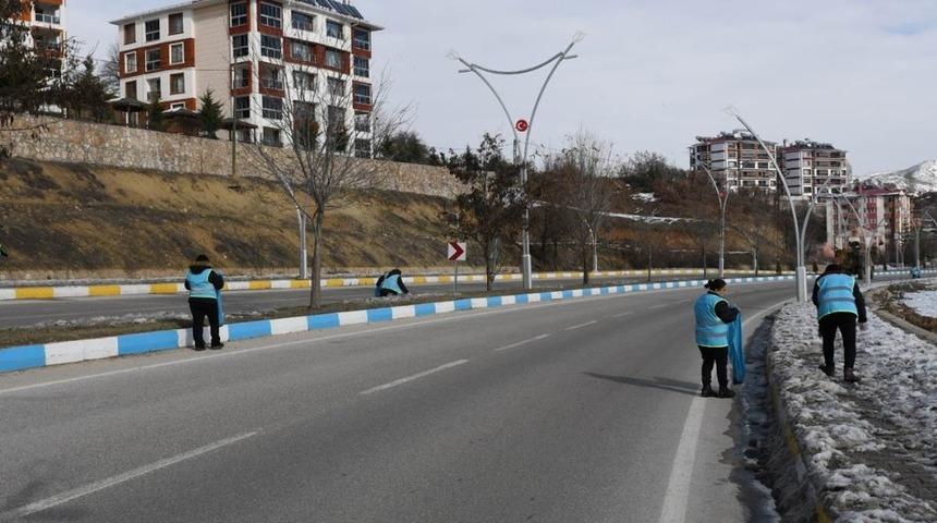 Tunceli Belediyesinden temizlik &ccedil;alışması
