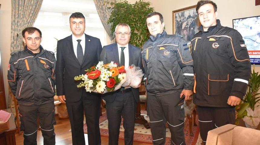 AFAD-SEN heyetinden Vali Deniz&rsquo;e ziyaret