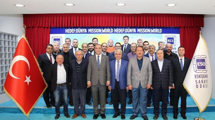 AK Partili adaylar ESO’da sanayicilerle bir araya geldi