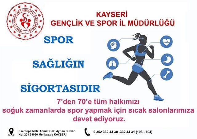 “Soğuk Zamanlarda Sıcak Salonlarımızda Spora” projesi başladı