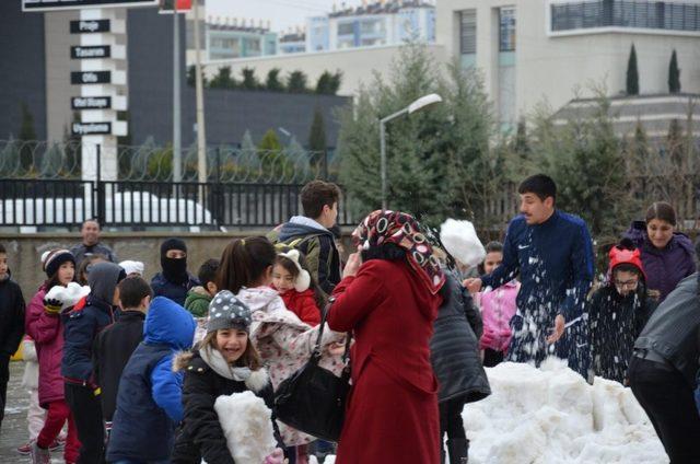 Diyarbakırlı sporculara kar sürprizi