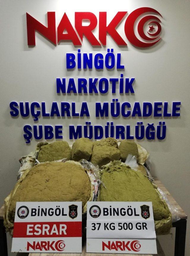 Bingöl’de 1 yılda 575 kilo uyuşturucu yakalandı, 47 şüpheli tutuklandı