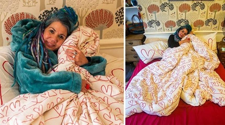 Erkekler rafa kalktı! Kadının yorganıyla evlenme kararı herkesi şaşırttı