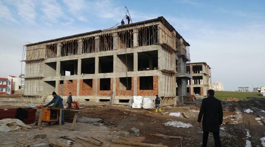 Okul inşaat &ccedil;alışmaları devam ediyor