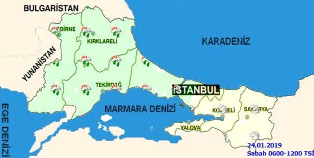 Meteoroloji'den İstanbul için son dakika sağanak yağış uyarısı! (24 Ocak Perşembe hava durumu)1