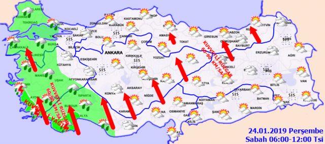 Meteoroloji'den İstanbul için son dakika sağanak yağış uyarısı! (24 Ocak Perşembe hava durumu)1