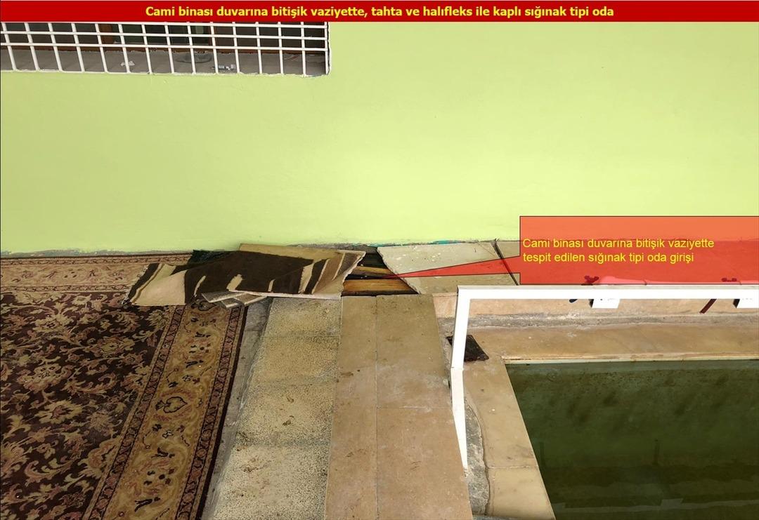 Ter&ouml;ristler caminin altına sığınak yapmışlar!