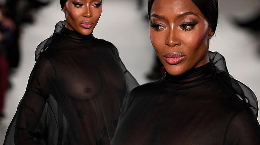 Naomi Campbell yıllara meydan okuduğunu bir kez daha kanıtladı! 'Podyumun tek sahibi'