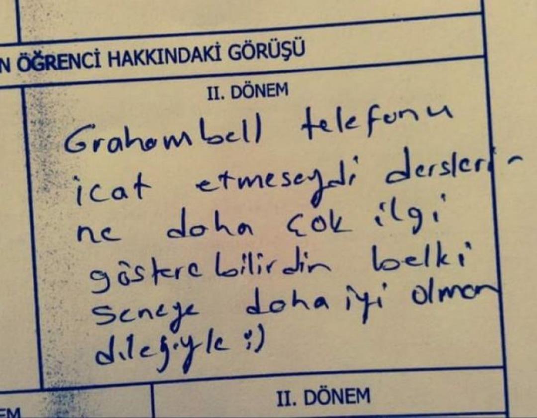 &Ouml;ğretmenlerin  &ouml;ğrencilerin karnesine yazdıkları notlar şaşırttı