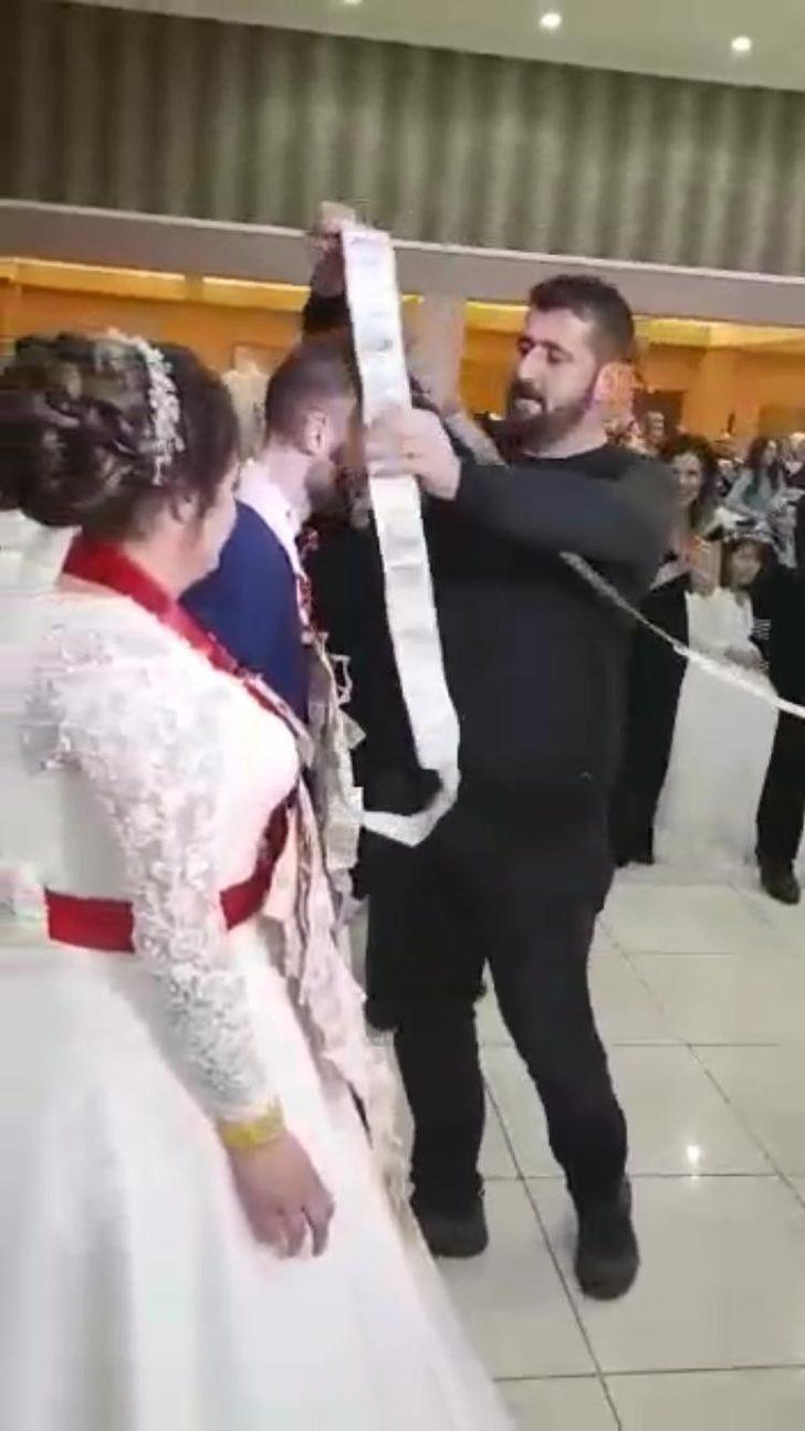 Böylesi görülmedi! Düğünde 10 metrelik takı G2