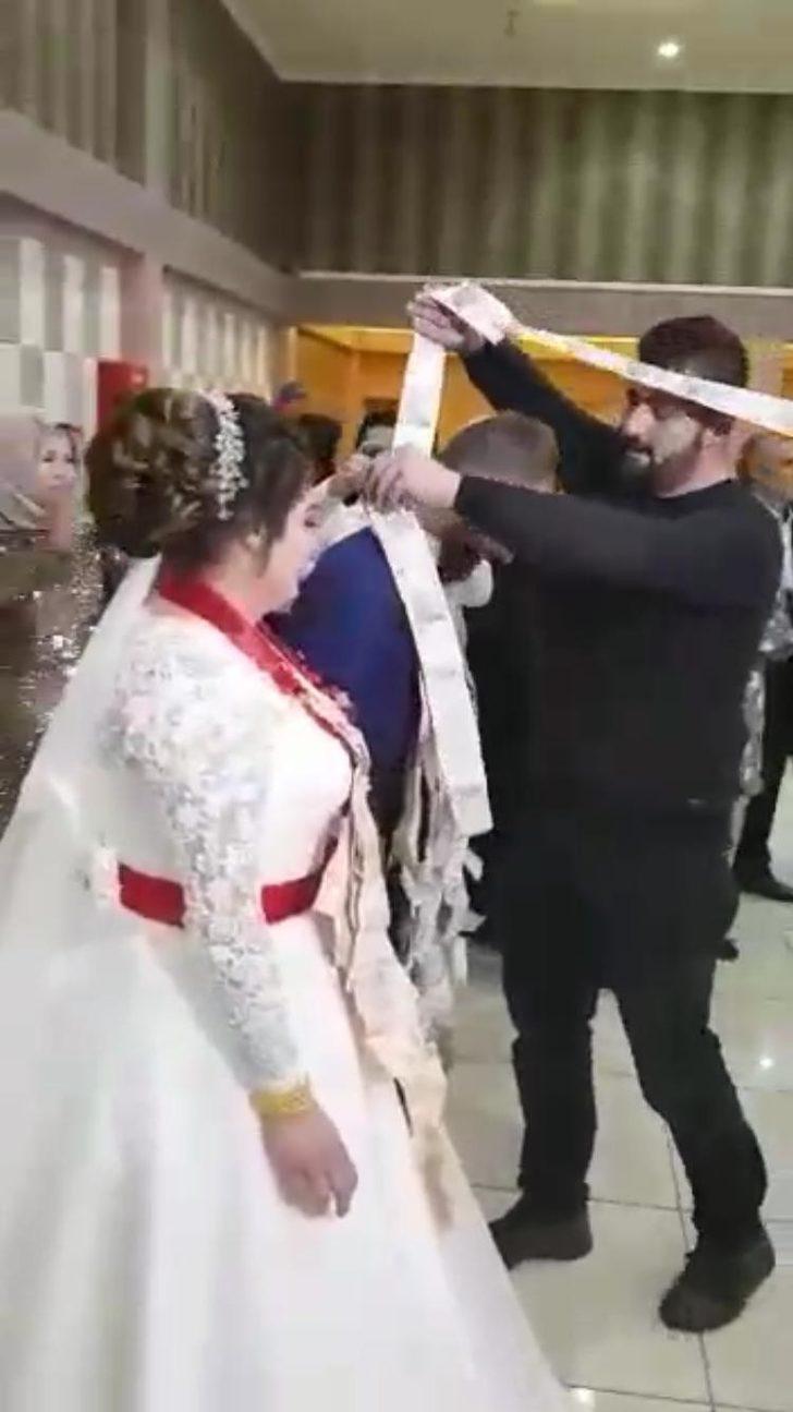 Böylesi görülmedi! Düğünde 10 metrelik takı G3