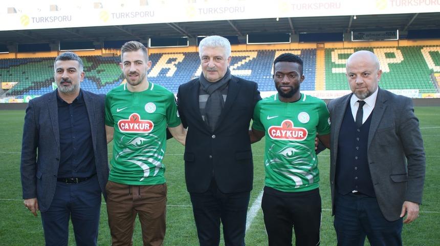 Çaykur Rizespor'da Okechukwu Godson Azubuike ve Dario Melnjak için imza töreni