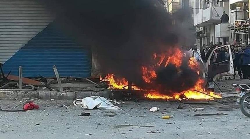 Suriye'de bombalı ara&ccedil; infilak etti: 1 &ouml;l&uuml;, 14 yaralı