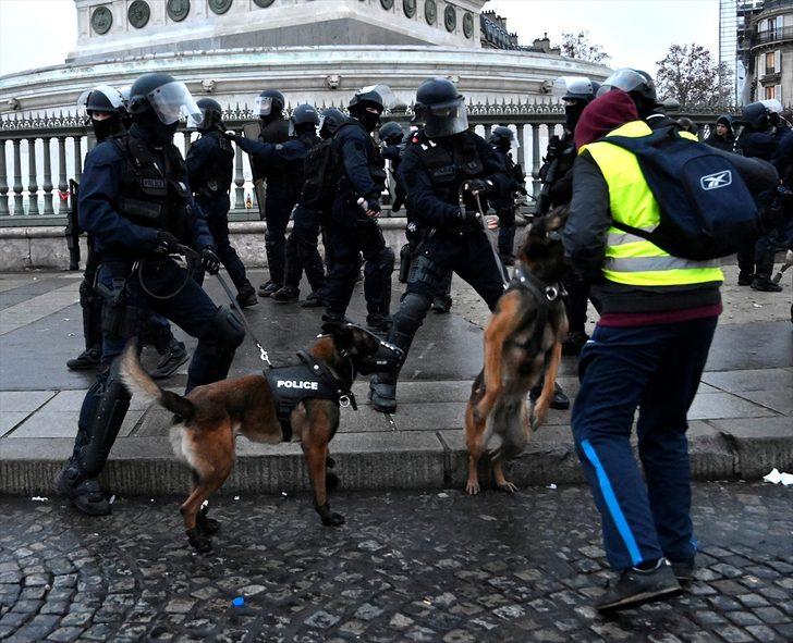 Fransa'da sarı yelekliler gösterilerin 11'inci haftasında sokaklarda  G2