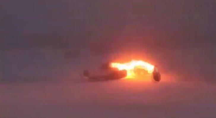 Rus Tu-22M3 uçağının düşme anının görüntüleri yayınlandı  G5