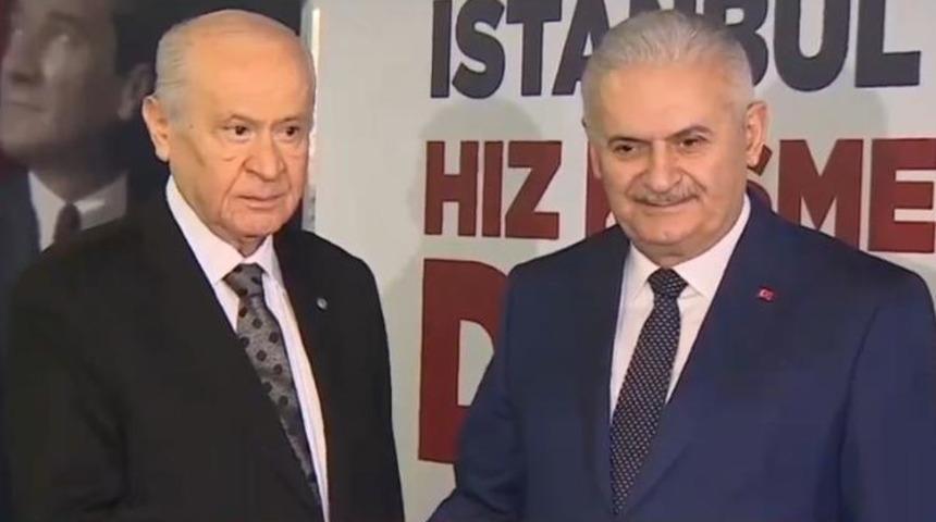 Son dakika! MHP Lideri Bahçeli'den TBMM Başkanı Yıldırım'a ziyaret