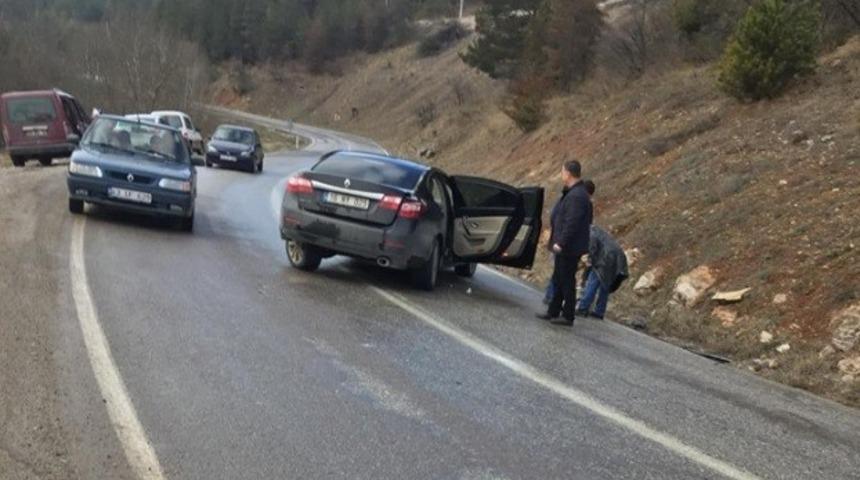 Tavşanlı&rsquo;da trafik kazası: 1 yaralı
