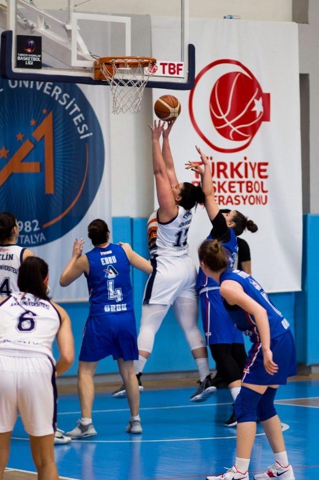 AÜ Kadın Basketbol Takımı, ligde 5’inci sıraya çıktı