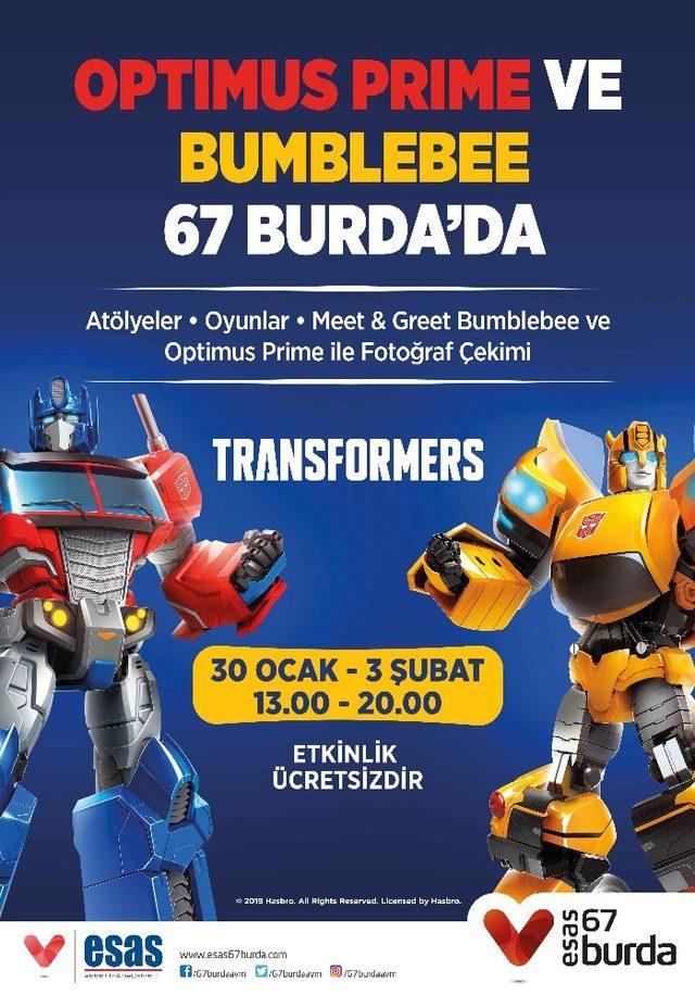 Optimus Prime ve Bumblebee 67 Burda’da