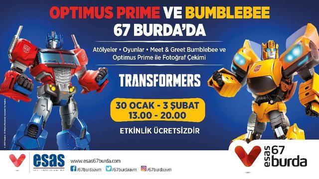 Optimus Prime ve Bumblebee 67 Burda’da