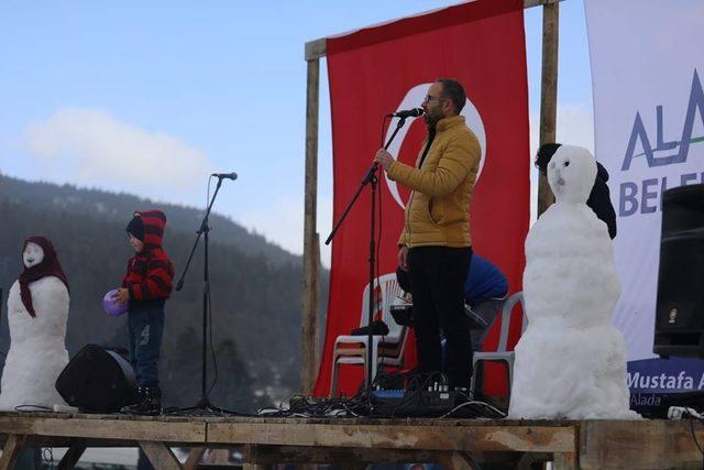 Aladağ’da Kardan Adam Şenliği