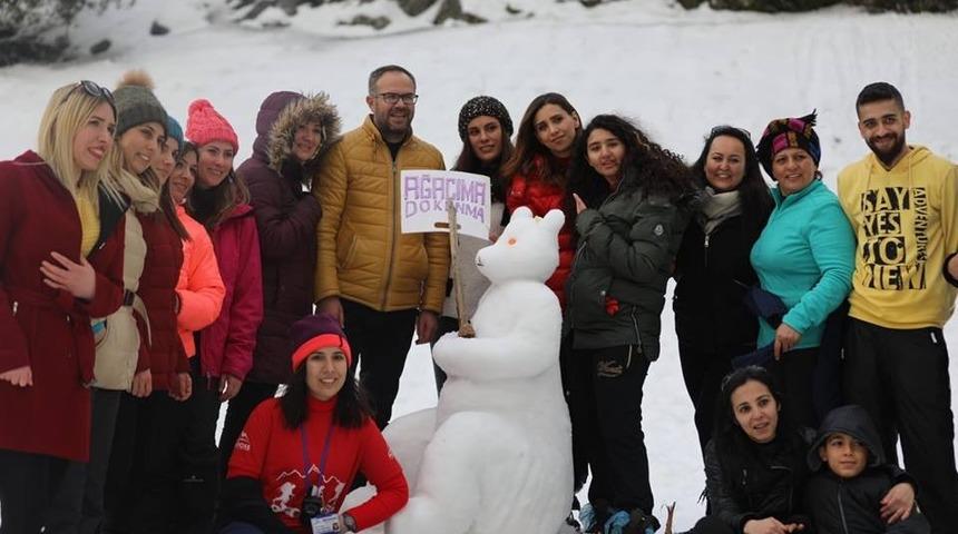 Aladağ&rsquo;da Kardan Adam Şenliği