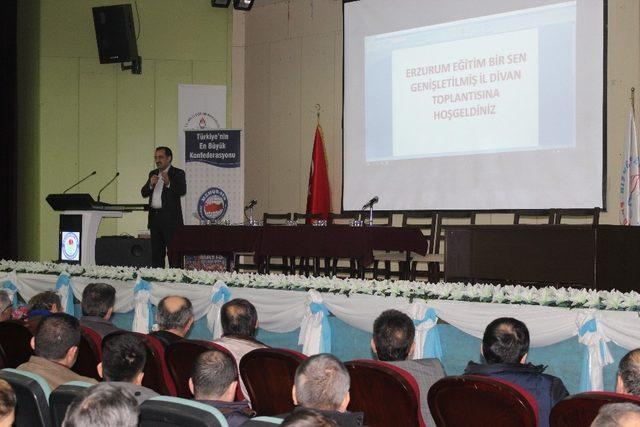 Erzurum Eğitim-Bir-Sen genişletilmiş il divan toplantısı yapıldı