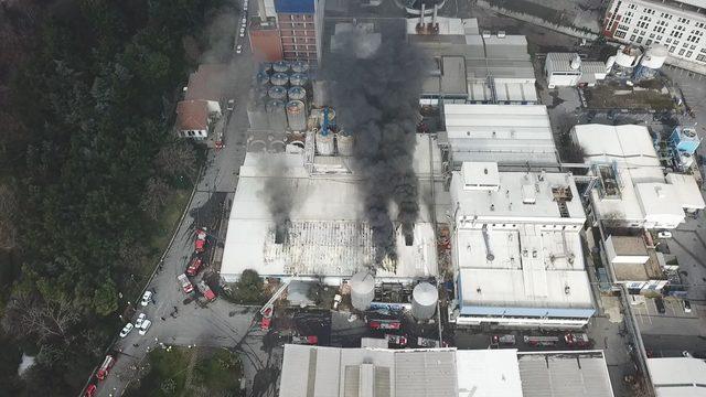 // havadan fotoğraflar // &nbsp;G&uuml;ng&ouml;ren de fabrika yangını 2