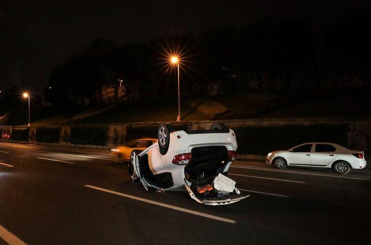 Takla atarak durabildi! İstanbul'da bu sabah G2