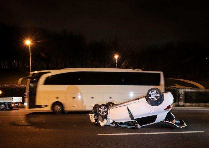 Takla atarak durabildi! İstanbul'da bu sabah G5