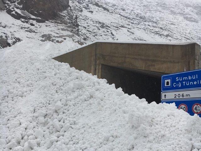 Çığ tüneli onlarca yolcunun hayatını kurtardı