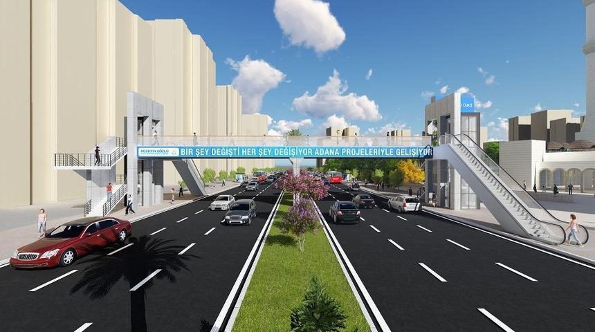 Adana&rsquo;ya asans&ouml;rl&uuml;-y&uuml;r&uuml;yen merdivenli &uuml;stge&ccedil;it