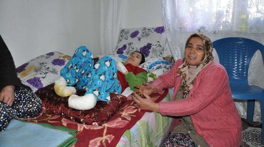 Yangın mağduru aileye devlet şefkati