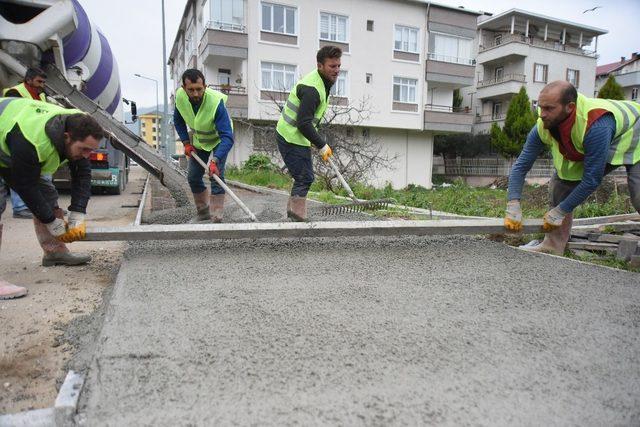 Altınordu’ya 22 km’lik kaldırım