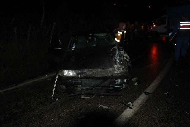 Kastamonu’da kamyon ile otomobil çarpıştı: 1 yaralı