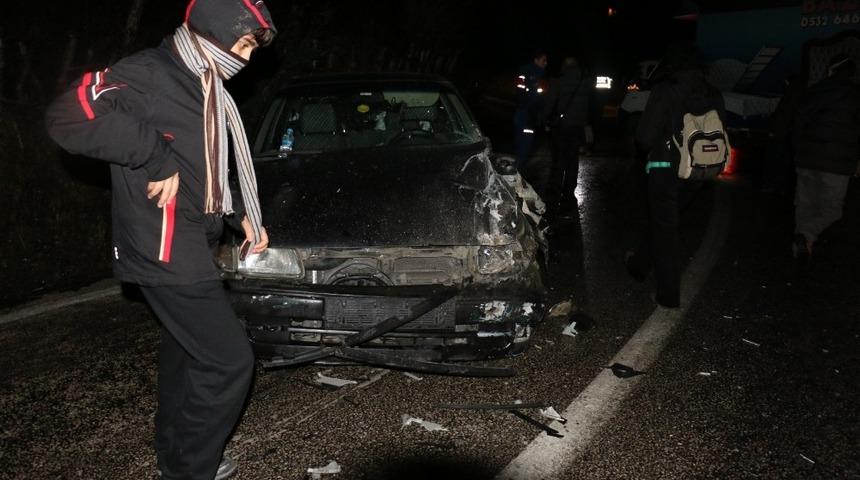 Kastamonu&rsquo;da kamyon ile otomobil &ccedil;arpıştı: 1 yaralı