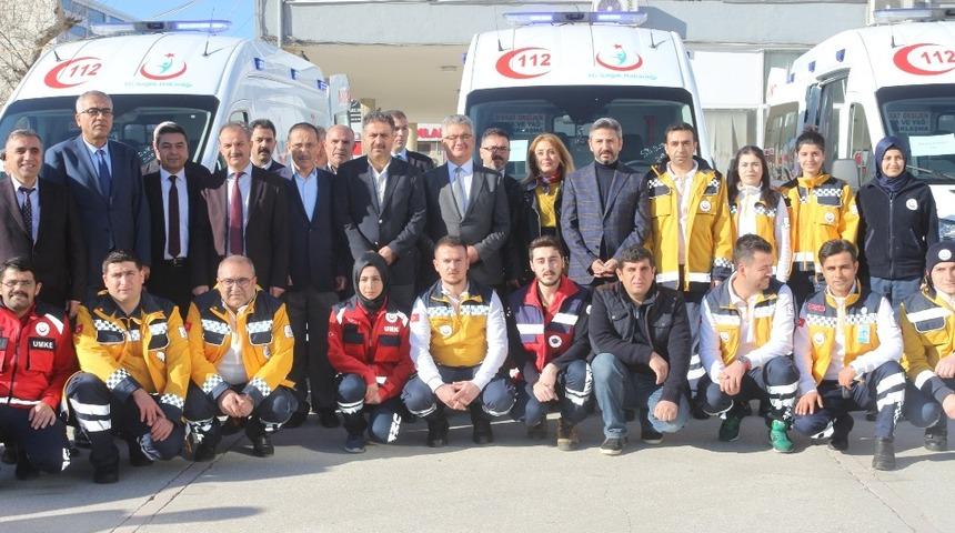 Adıyaman&rsquo;da 4 yeni ambulans hizmete girdi