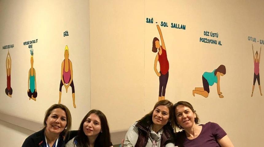 Anne adayları i&ccedil;in duvarları boyadılar