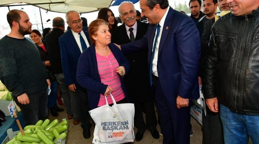Başkan &Ccedil;etin: "Semt pazarlarının &uuml;zerini kapatacağız"