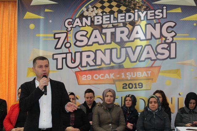 Çan Belediyesi 7. Satranç Turnuvası başladı