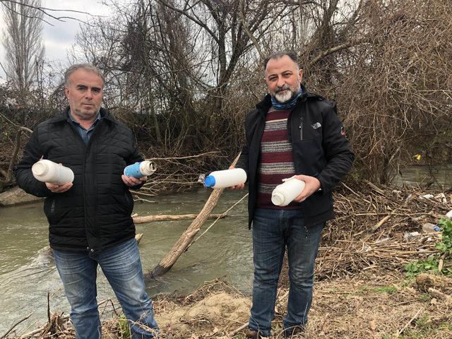 İznik’in en büyük deresinin rengi değişti