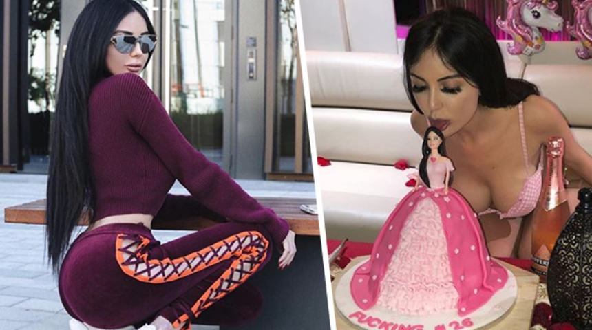 Kim Kardashian gibi g&ouml;r&uuml;nmek i&ccedil;in kal&ccedil;asına 2,5 kilo yağ enjekte ettirdi