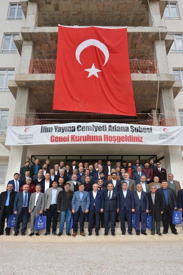 İlim Yayma Cemiyeti Adana Şube Başkanı Hüseyin Çomu, güven tazeledi