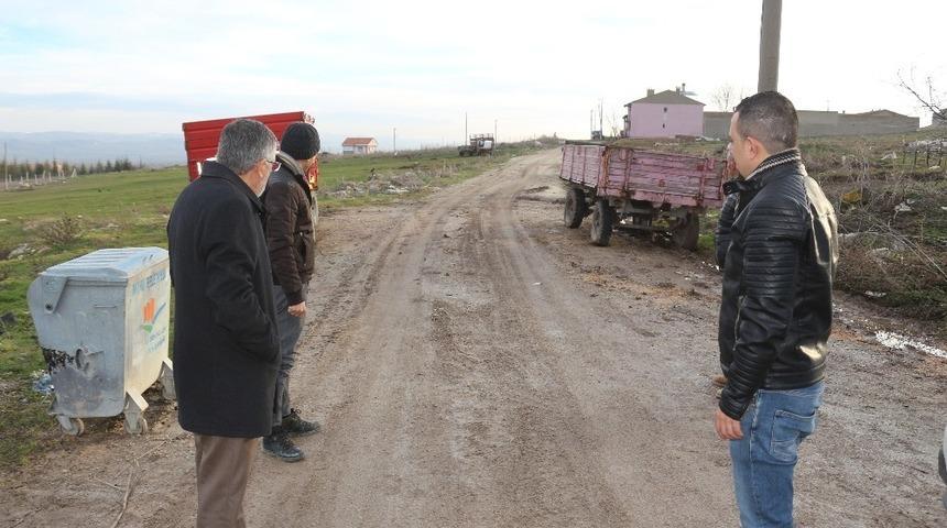Başkan Bozkurt yol iyileştirme &ccedil;alışmalarını yerinde inceledi
